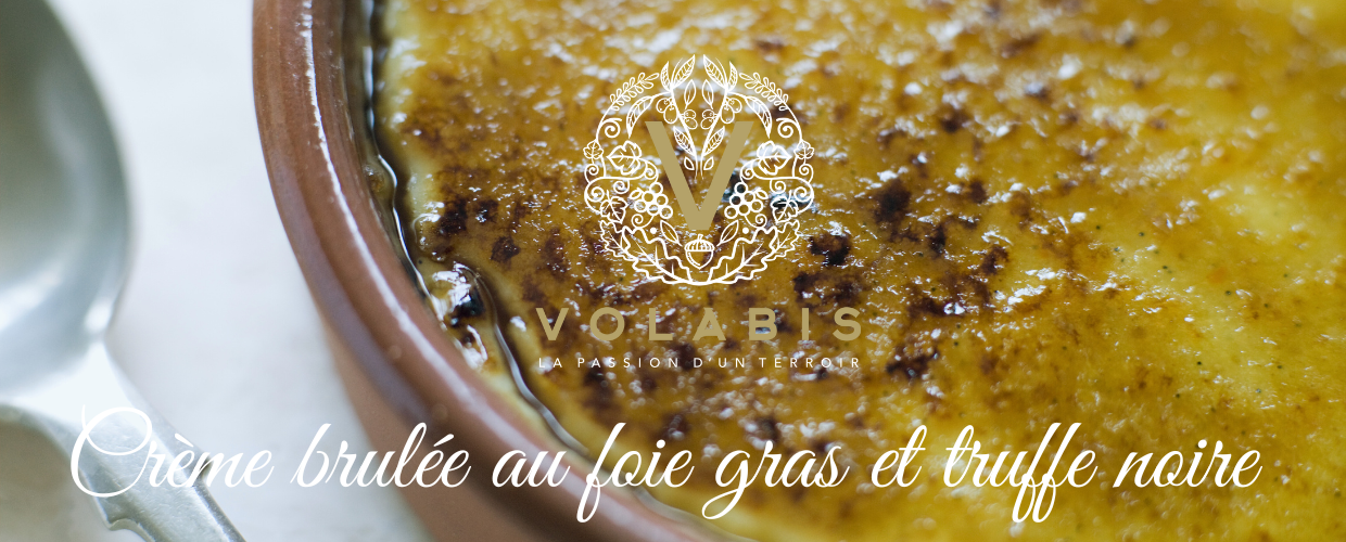 Crème brulée au foie gras et truffe noire